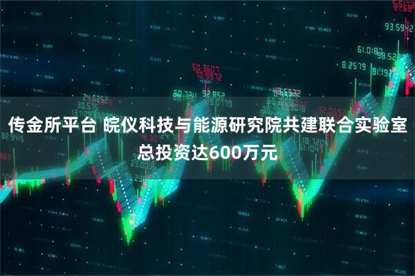 传金所平台 皖仪科技与能源研究院共建联合实验室总投资达600万元